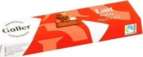 Chocolate bar Galler Milk Praline, 70 g