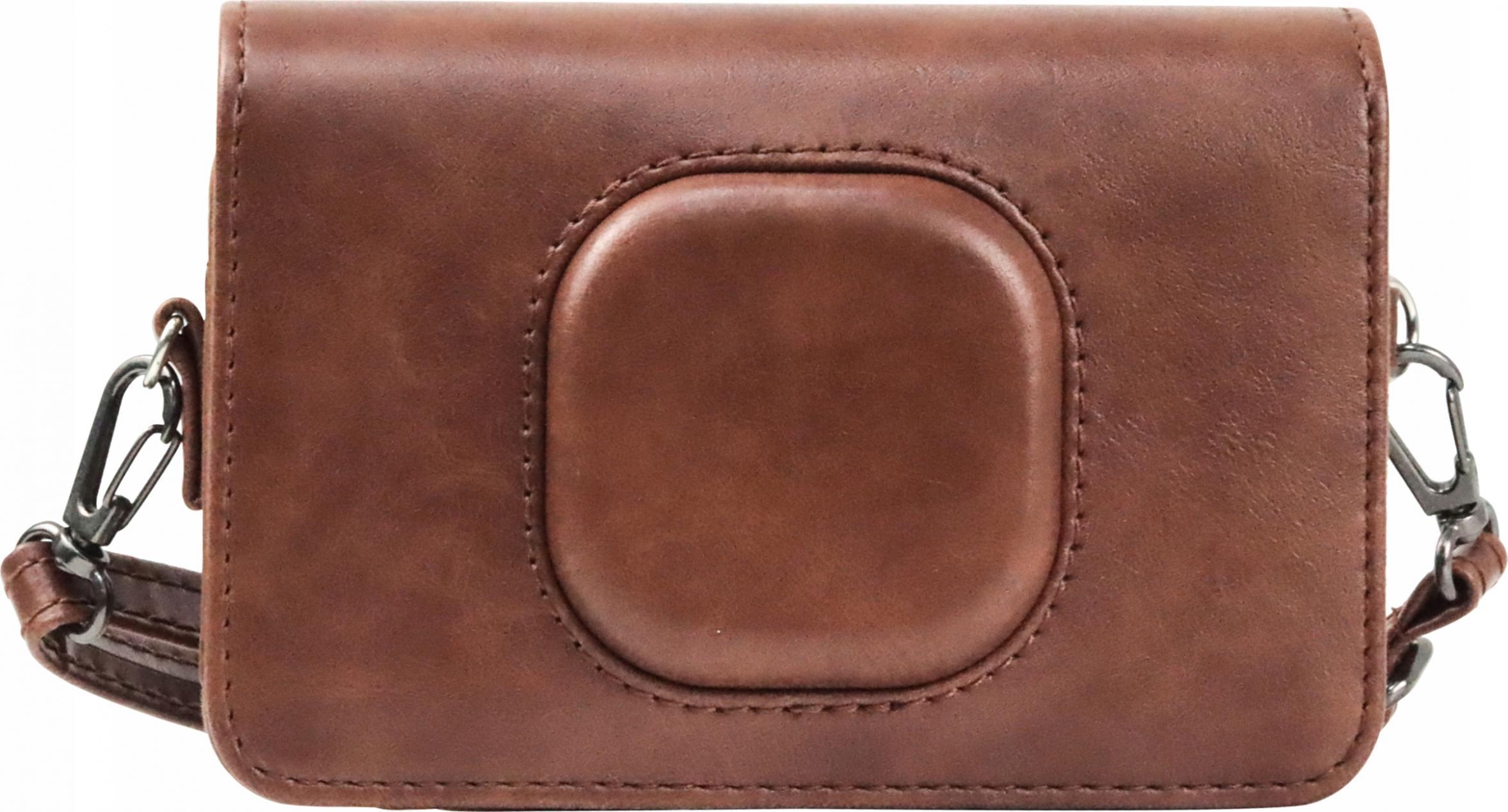 Pokrowiec LoveInstant Futerał Etui Pokrowiec Do Kodak Mini Shot Combo 2 / C210 / Brązowy