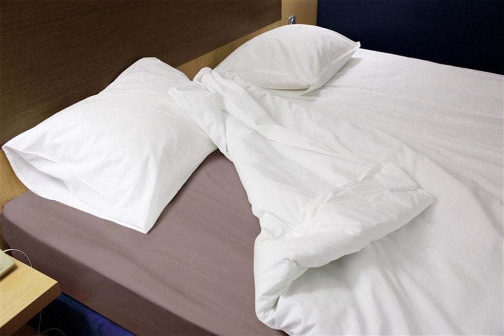 FITTED SHEET POLYCOTTON 160X200+25 TAUPE