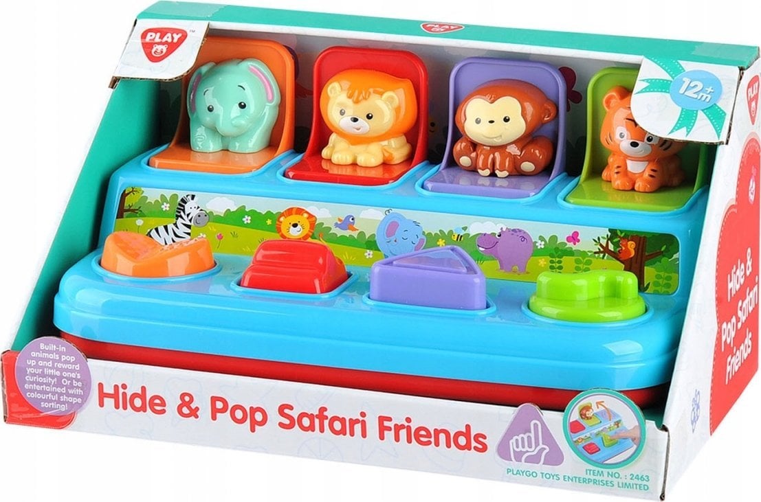 Playgo PLAYGO INFANT&TODDLER Hide & Pop Safari friends, 2463