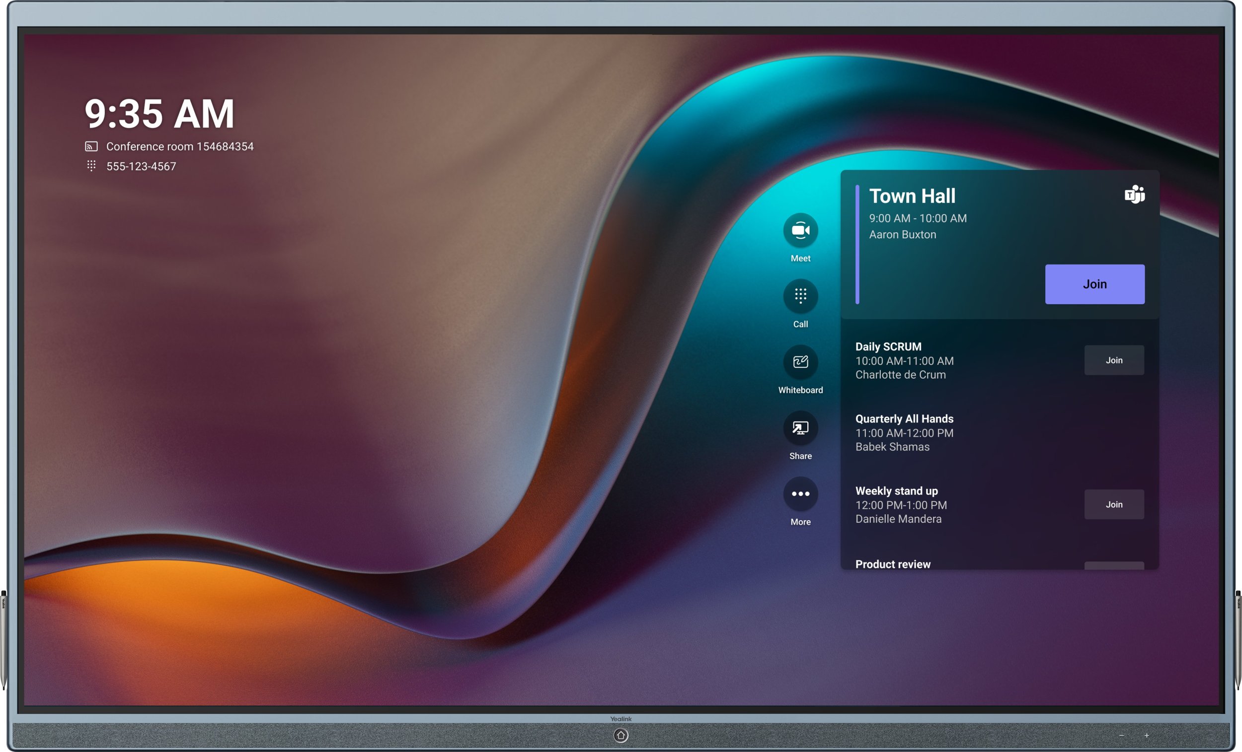 System interaktywny Yealink Yealink ETV86 2,18 m (86") 3840 x 2160 px Czarny