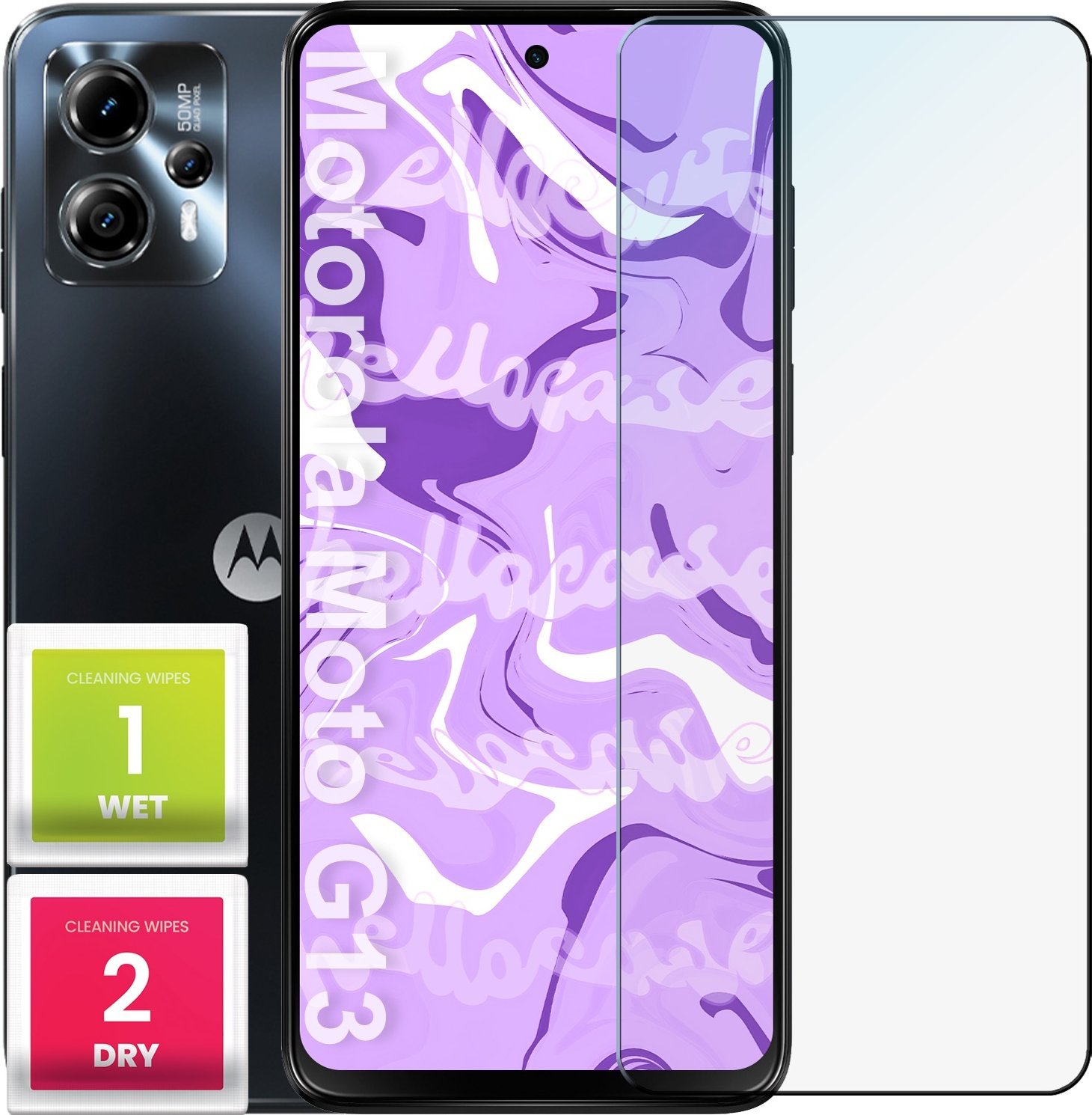 Hello Case Szkło Hartowane do Moto G13 / G23 / G53 5G / G62 5G / G73 / Honor 30s 2.5D