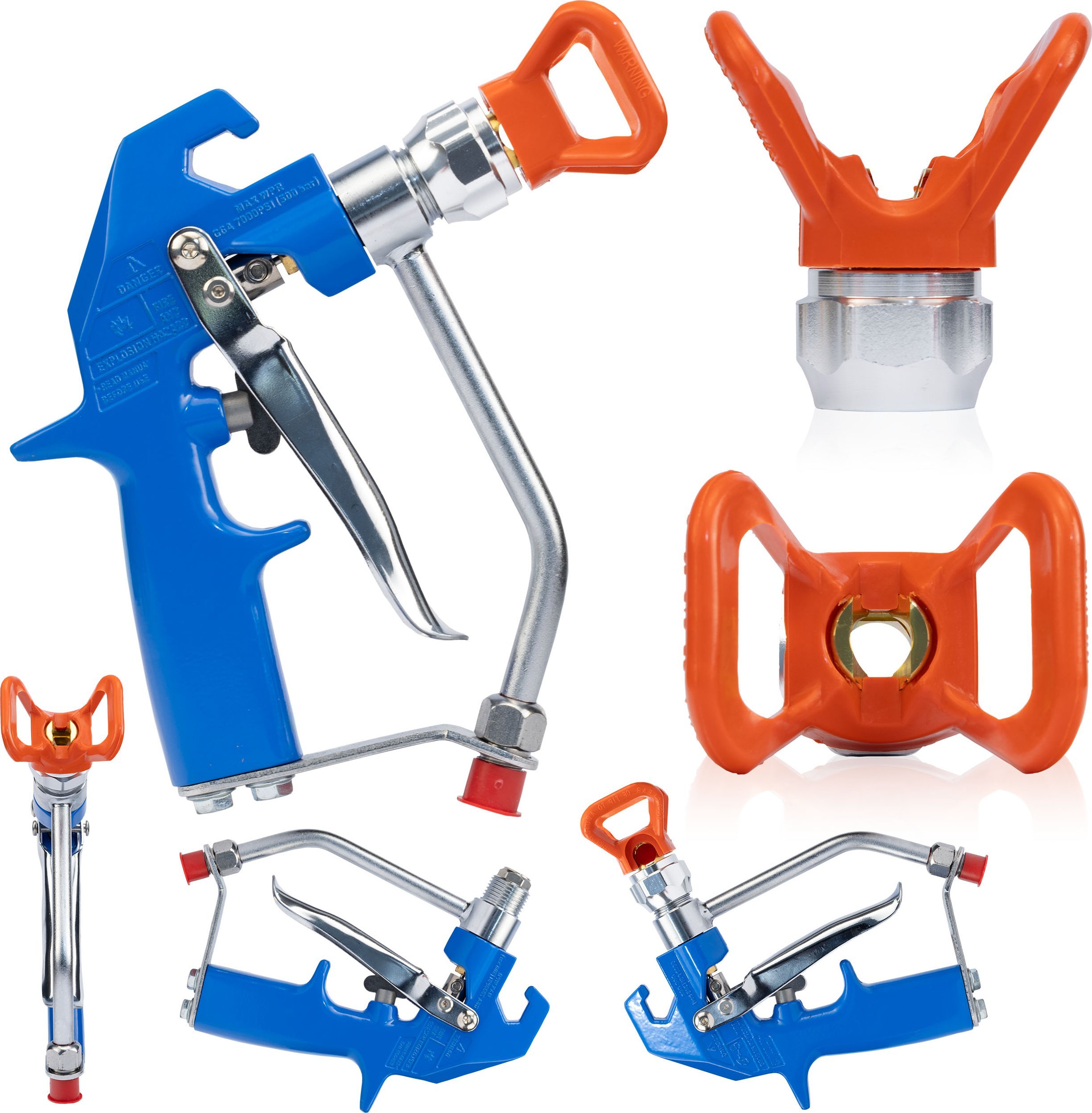 Rosfix PISTOLET MALARSKI DO AGREGATU SZPACHLARSKI ODLEWANY ROSFIX BLACK SPRAY HQ