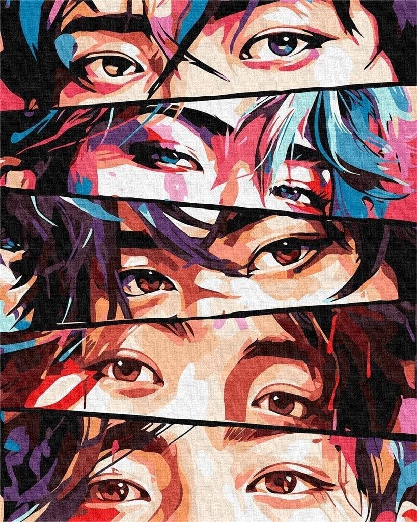 Norimpex Malowanie po numerach - Tajemnicze oczy 40x50cm