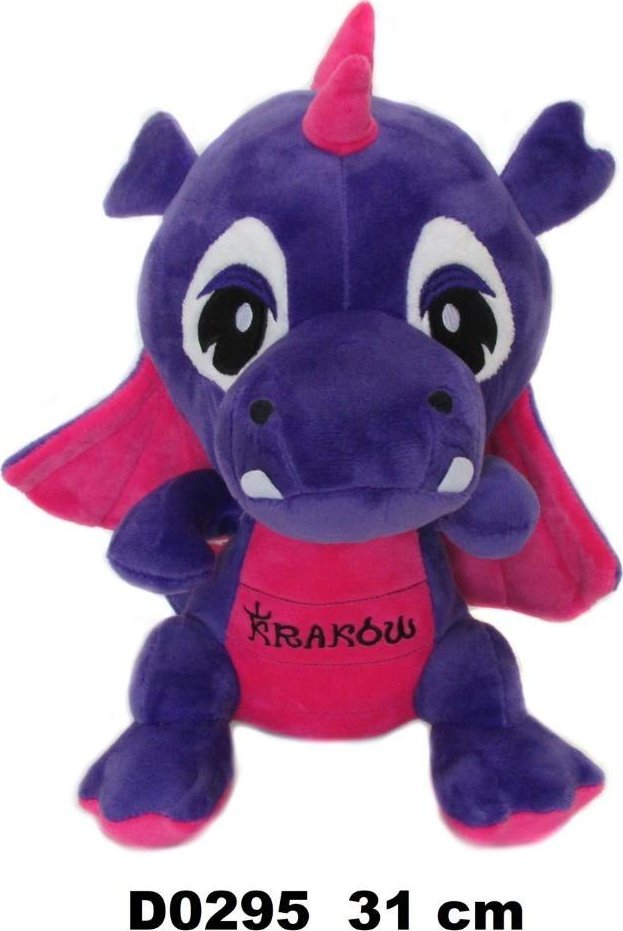 Smok "Kraków" fiolet róż 31cm