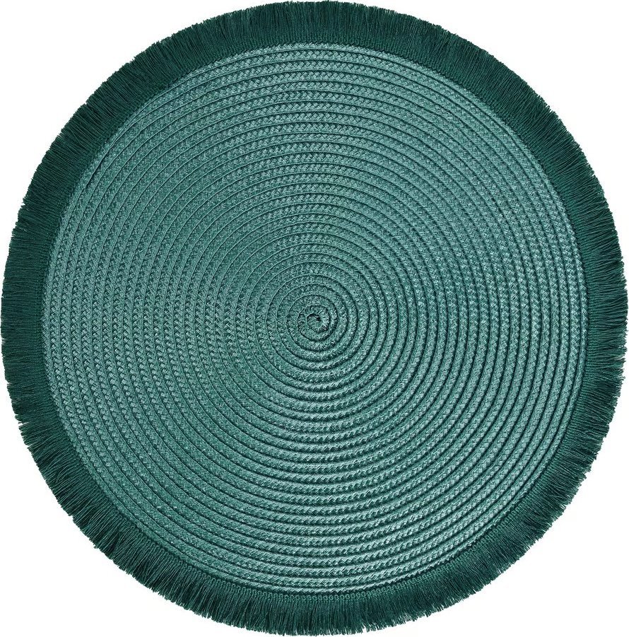 Dajar Mata na stół okrągła 38 cm Hawai ciemnozielona