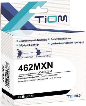 Tusz Tiom Tusz Tiom do Brother 462MXN | LC462XLM | 1500 str. | magenta