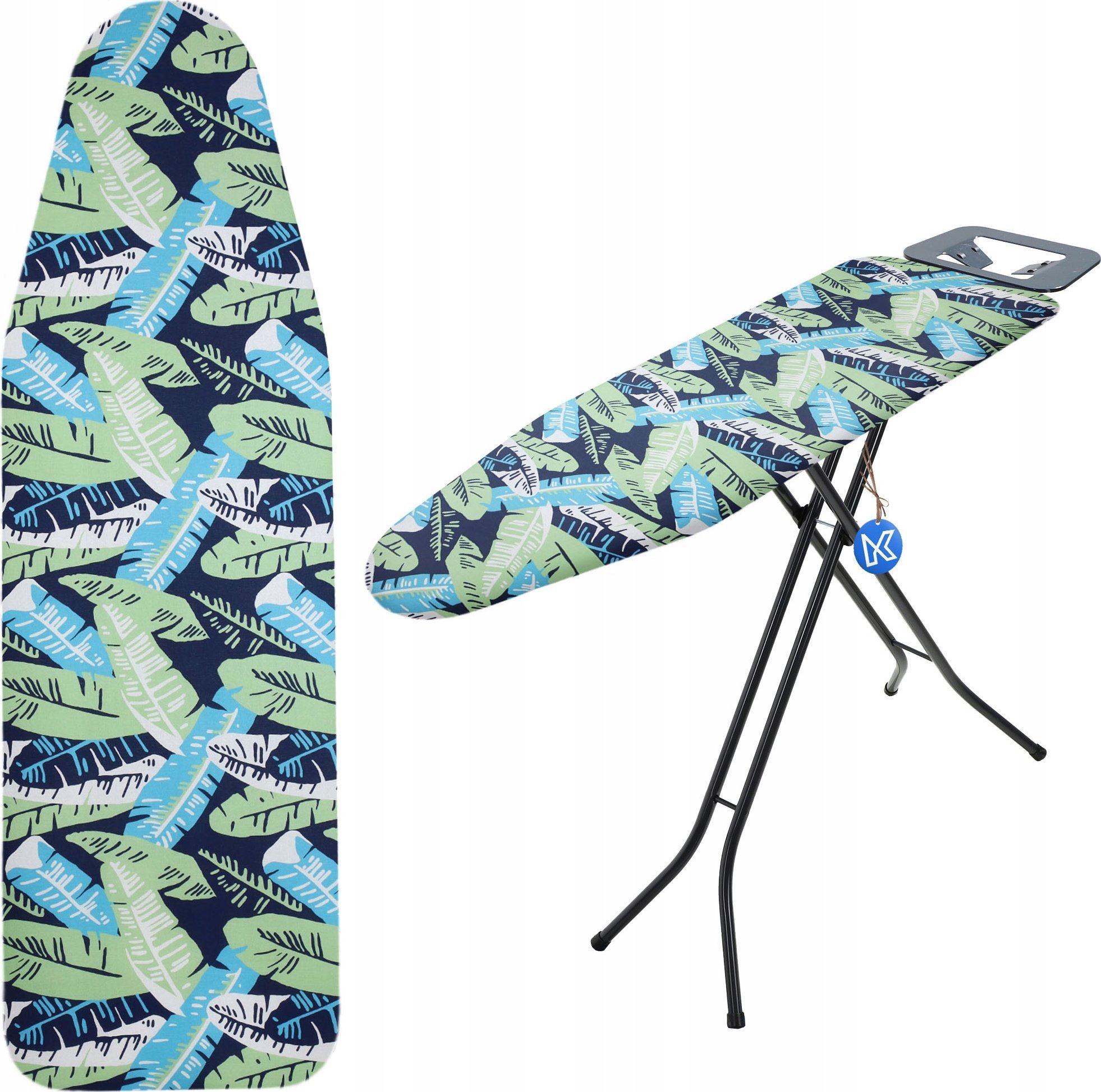 Kadax KADAX Pokrowiec Na Deskę 132x48cm Do Prasowania Podkład Naciągany Liście