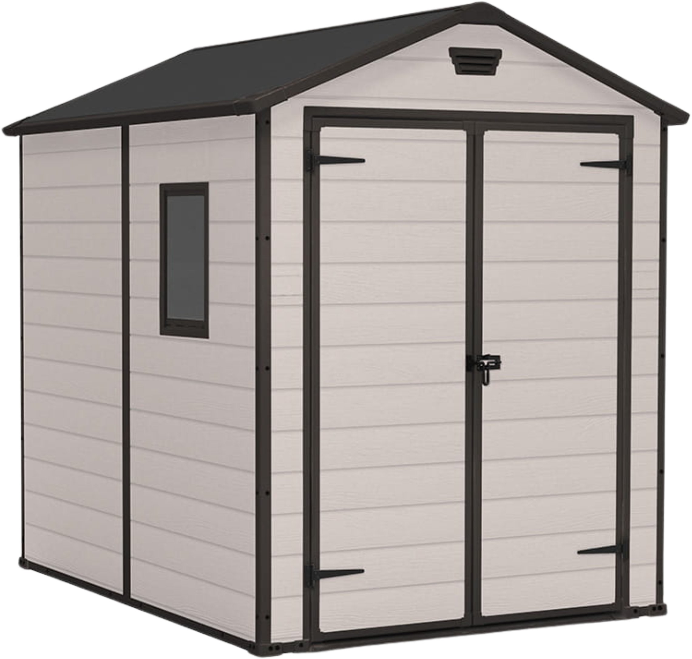 Keter Domek Ogrodowy Manor 6x8 DD 236,8x185,8x227cm beżowy