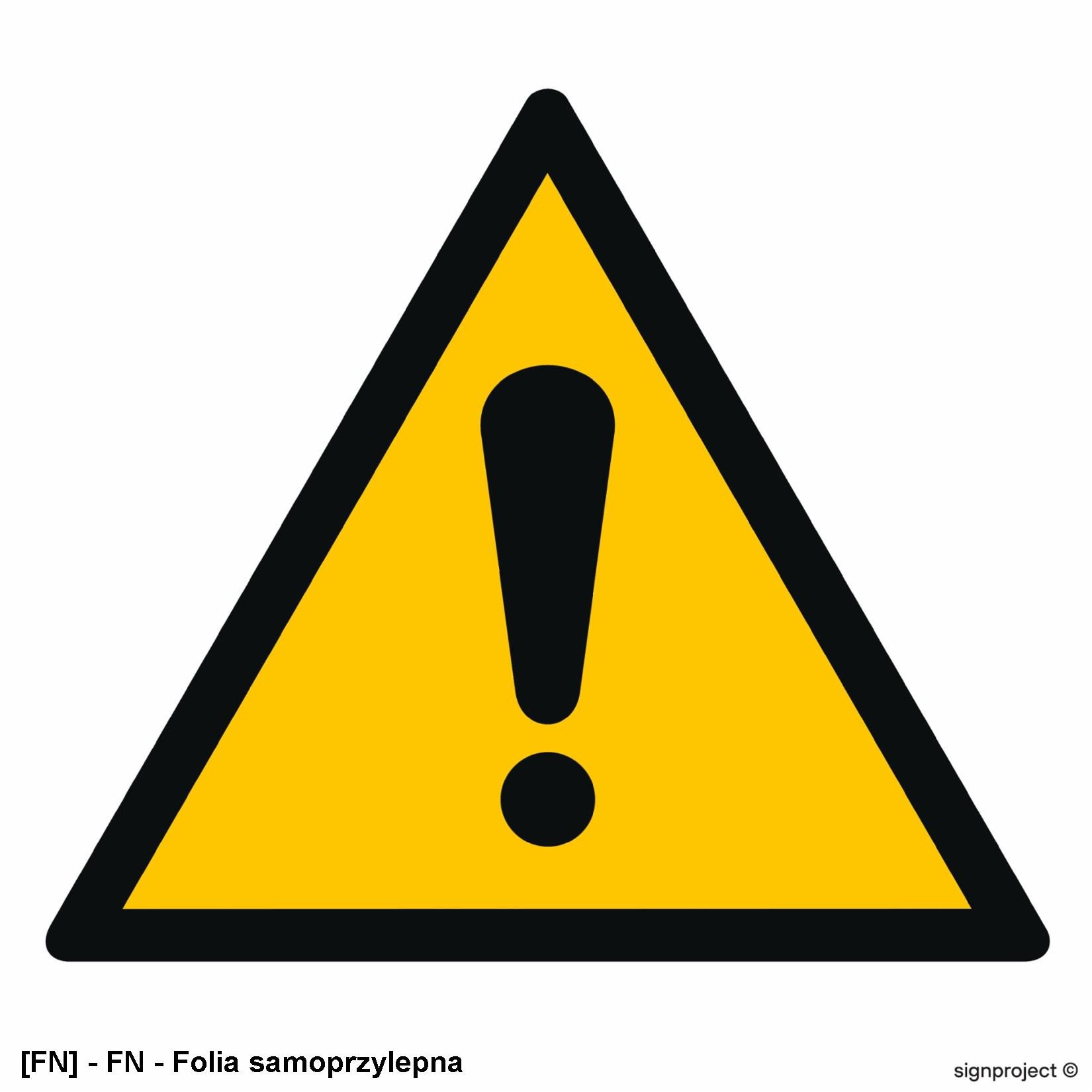 GD001 - Ogólny znak ostrzegawczy 500x500