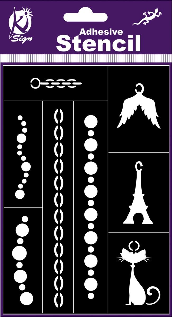 Ki-Sign Szablon 12x18 cm Elegancka Biżuteria