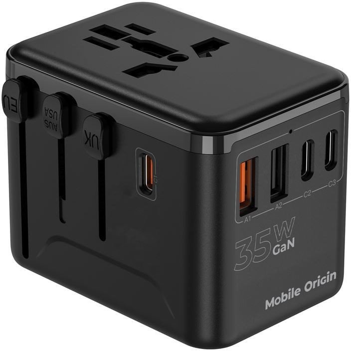 Mobile Origin GaN 35W Travel Adapter PW4 EU/UK/US/AUS