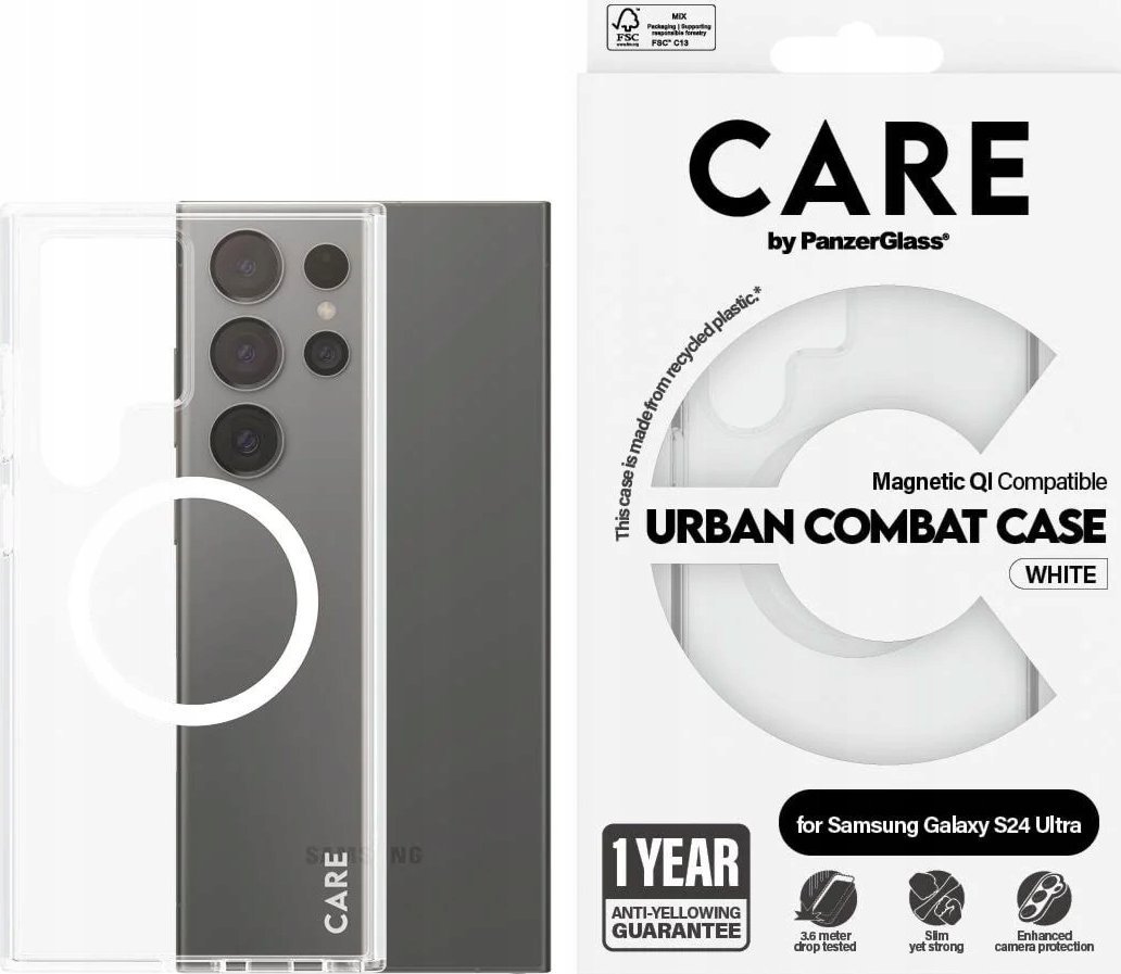 PanzerGlass CARE by PanzerGlass Flagship QI Case Sam S24 Ultra przezroczysty/transparent 1155