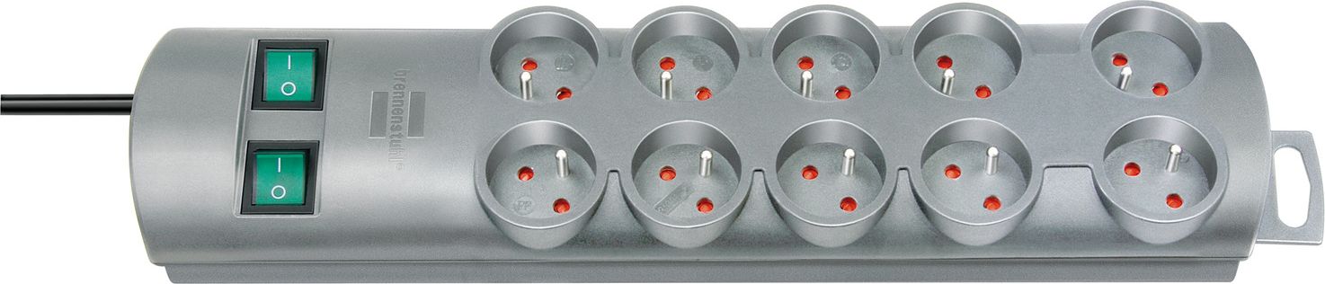 Listwa zasilająca Brennenstuhl Primera-Line 10 gniazd 2 m srebrna (1441030000)