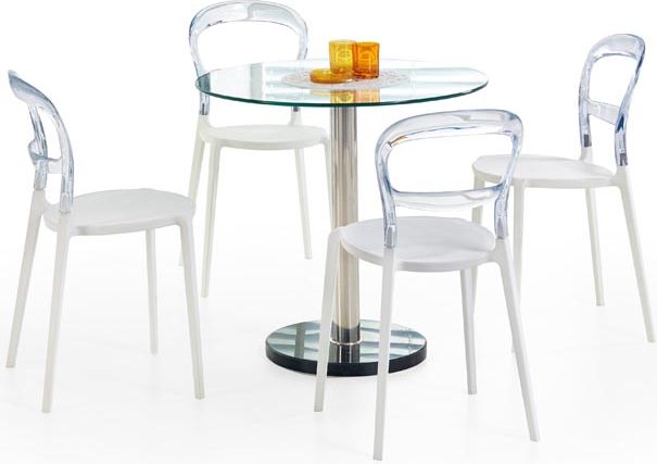 Halmar Stół okrągły Cyryl bezbarwny