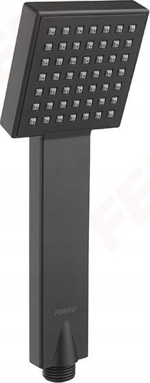 Słuchawka prysznicowa Ferro SQUERTO rączka natryskowa 1F, czarna
