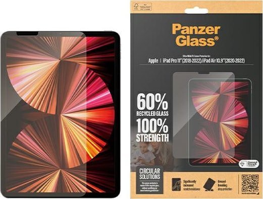 PanzerGlass Ultra-Wide Fit Apple Ipad Pro 11" 2018-2022/Air 109" 2020-2022 Screen Protection 2847"
