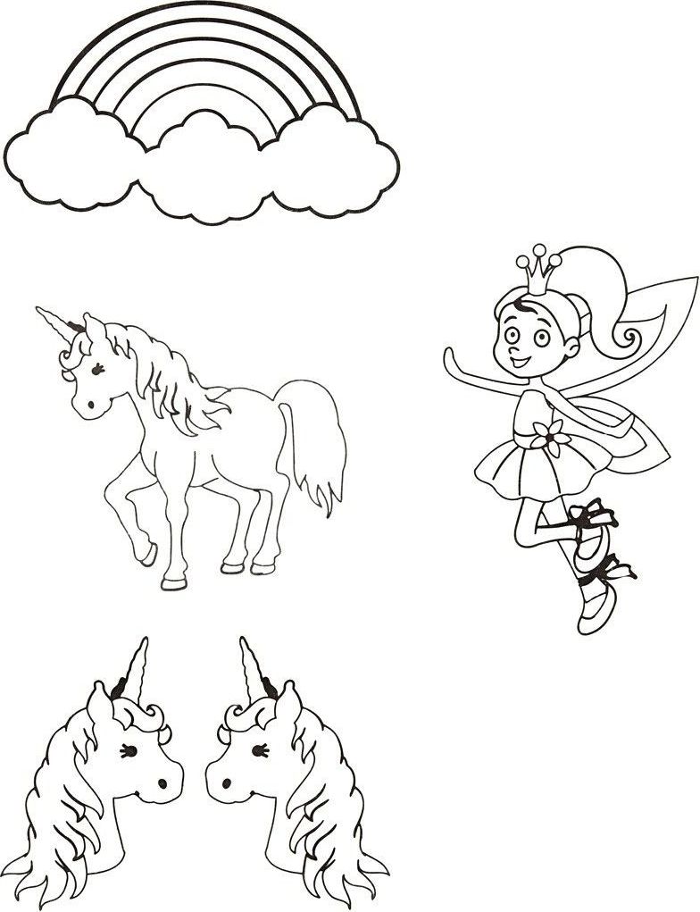 Creativ Company Folia termokurczliwa 4ark. A6 Jednorożce