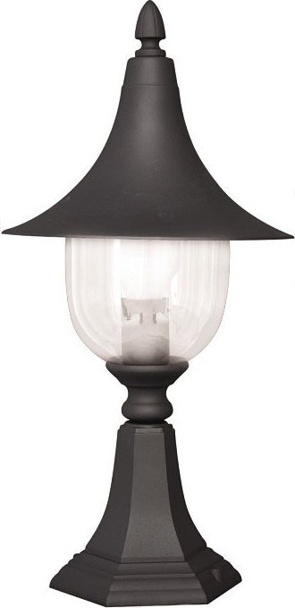 Lumes Czarna niska lampa ogrodowa klasyczna - S315-Namza