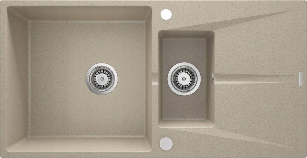 Zlewozmywak Deante Zlewozmywak granitowy 1.5-komorowy z ociekaczem