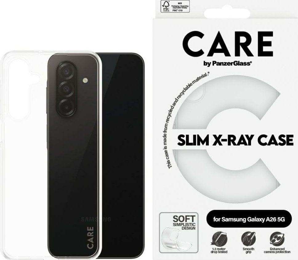 Etui CARE by PanzerGlass Fashion X-Ray do Samsung Galaxy A26 5G przezroczysty