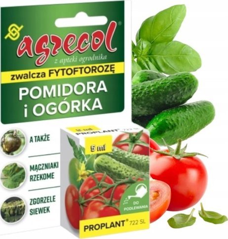 Agrecol Środek zwalczający choroby grzybowe pomidora i ogórka 5 ml