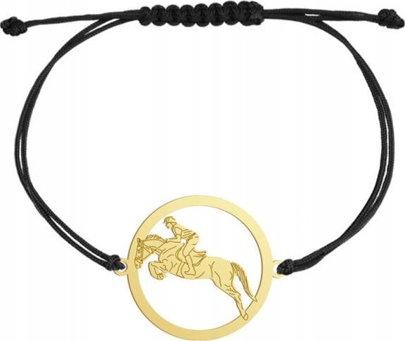 Radziszewska Jewellery Pozłacana Bransoletka Jeździectwo konne GRAWER