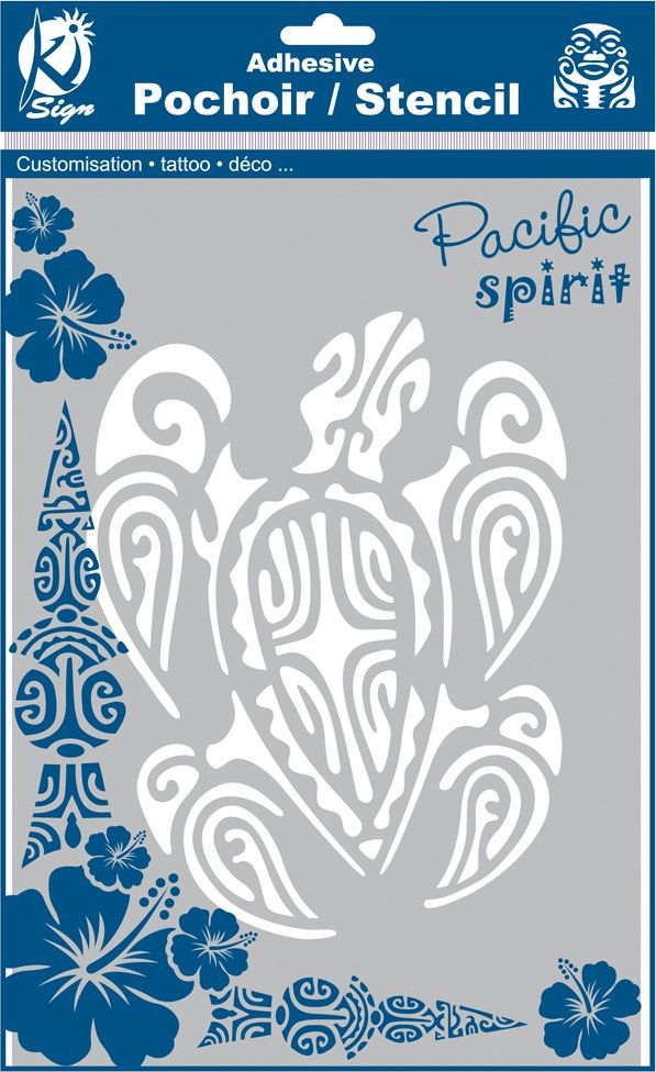 Ki-Sign Szablon A4 21x30 cm Żółw Morski Maori