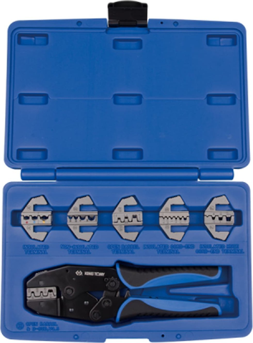 King Tony SZCZYPCE Z WYMIENNYMI MATRYCAMI DO ZACISKANIA KONCÓWEK PRZEWODÓW King Tony