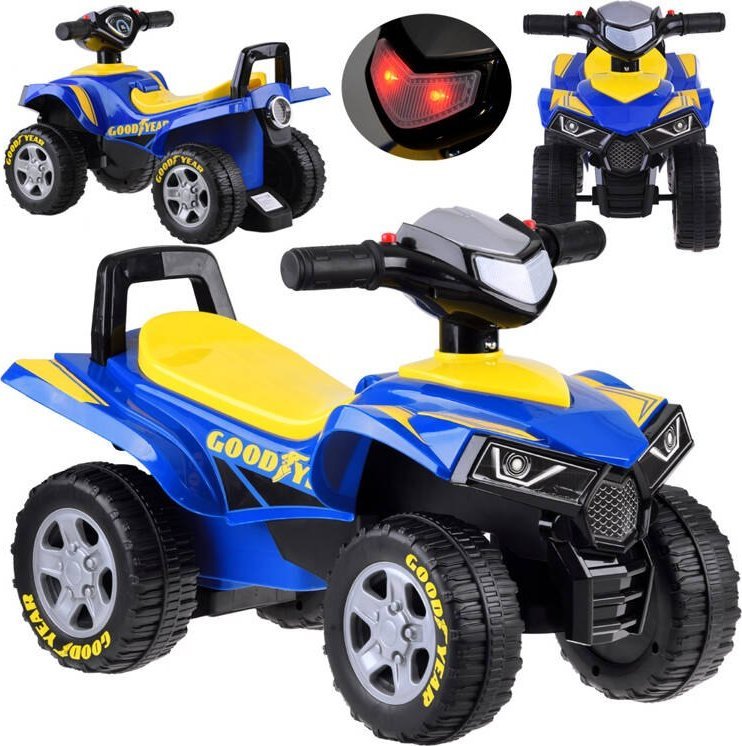 Jokomisiada Jeździk Quad Goodyear pojazd z dźwiękiem i światłem ZA4988