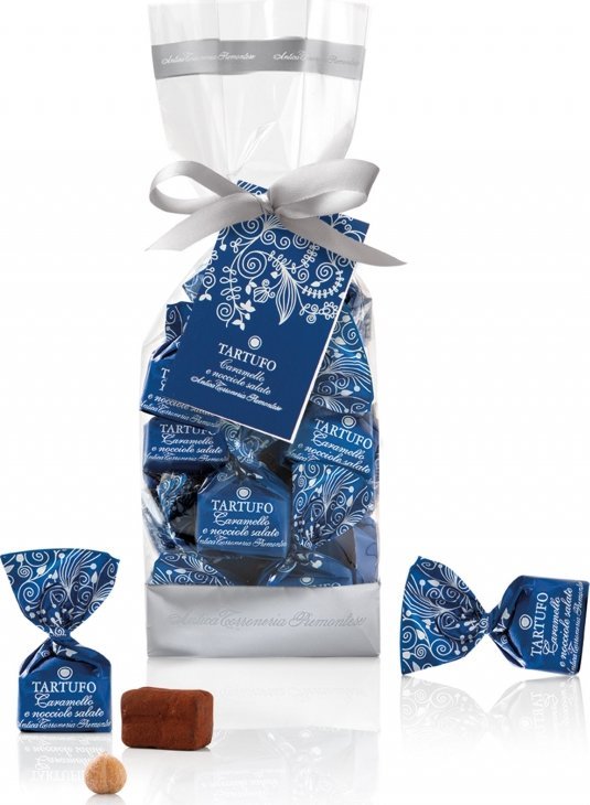 Bialetti Antica Torroneria Piemontese Czekoladowe trufle TRUFA CARAMELLA I ORZECHY SOLONE 200g