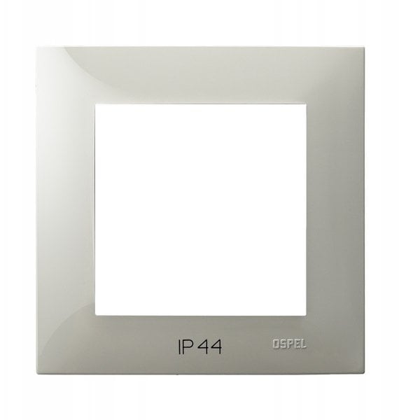 SZAFIR Ramka pojedyncza do łączników IP-44 kaszmirowy beż RH-1Z/83