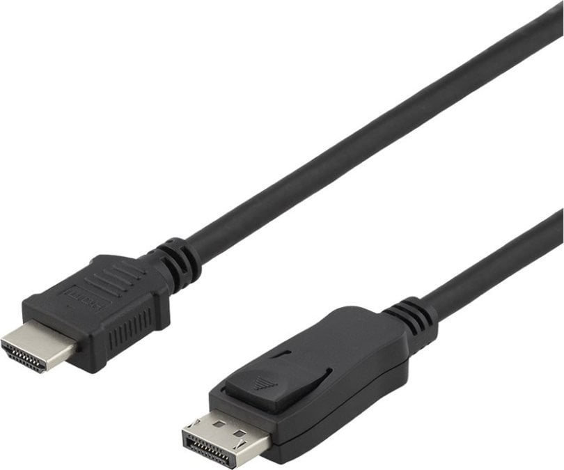 Kabel Deltaco Kabelis DELTACO DisplayPort į HDMI, 4K UHD, 3m, juodas / DP-3030-K / 00110013