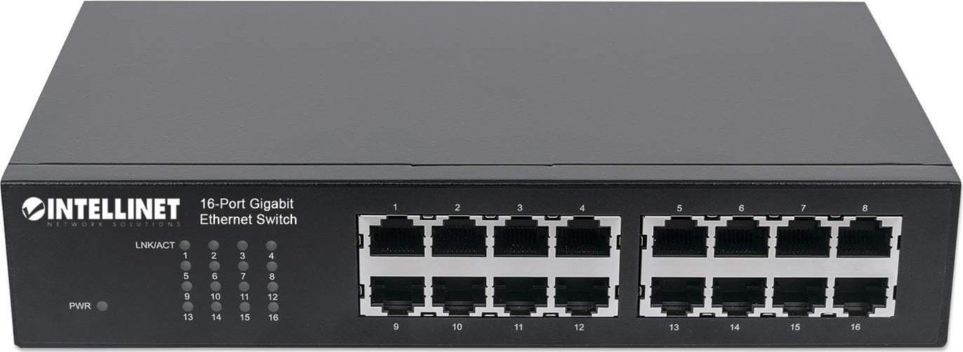Switch Intellinet Network Solutions GIGA 16x 10/100/1000 RJ45 (561068)