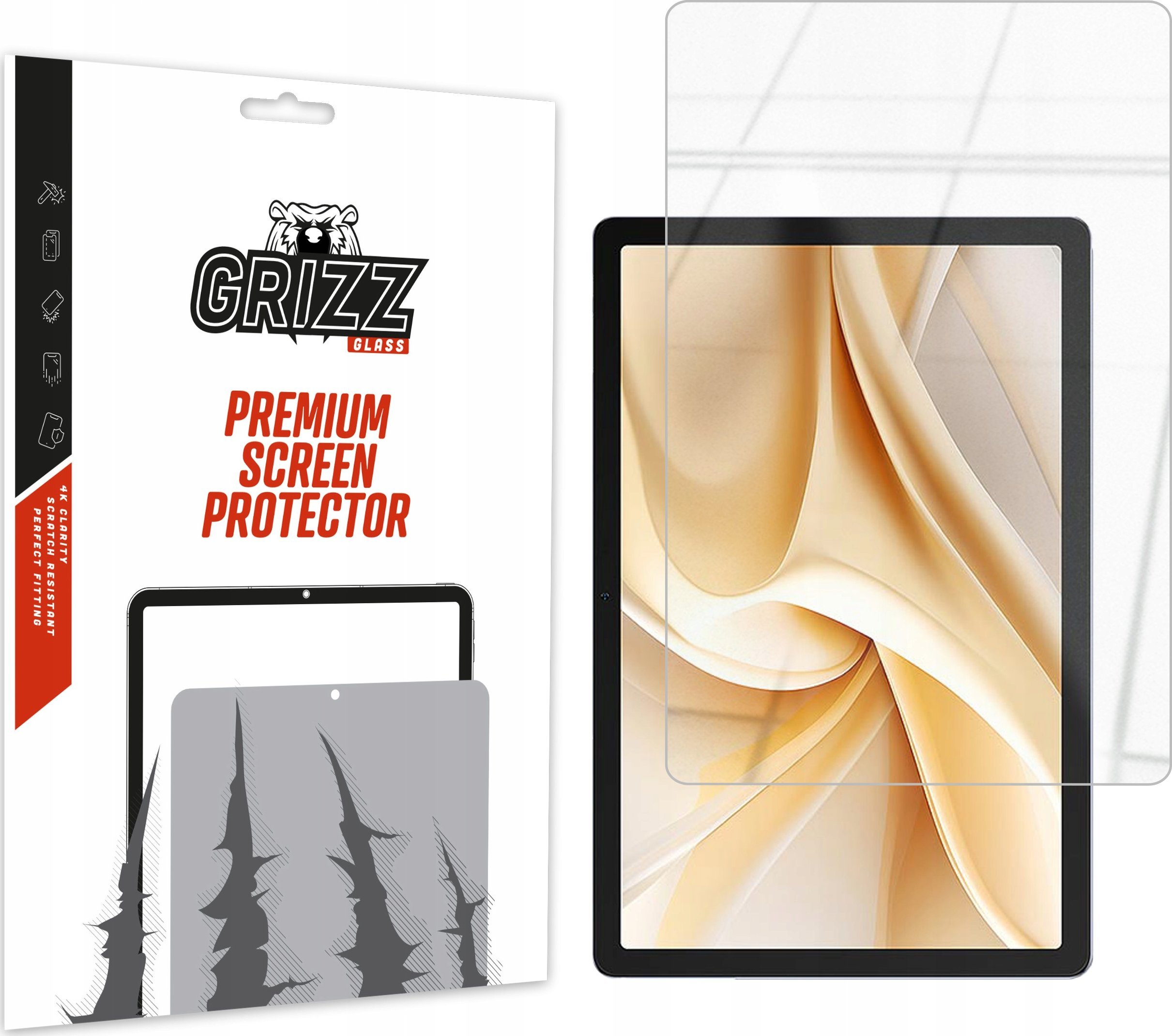 GrizzGlass Szkło hybrydowe GrizzGlass HybridGlass do Ulefone Tab A11