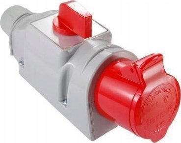 Tarel Gniazdo wt.izol.stałe 32A/400V 3P+N+Z z przełącz.L-O-P 197