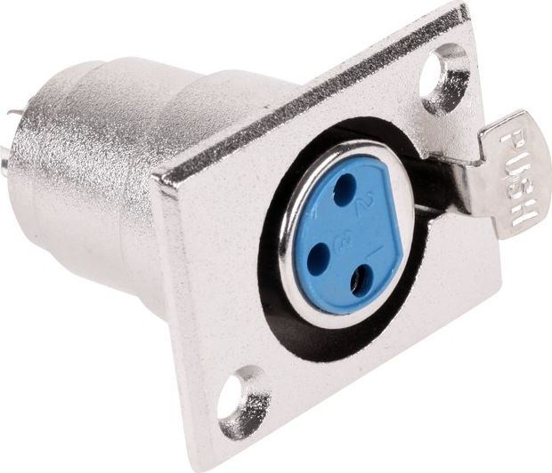 Gniazdo mikrofonowe żeńskie MONTAŻOWY | A0-2-4- 1SZT.