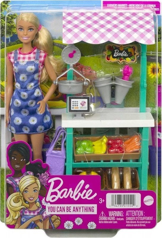 Lalka Barbie Barbie Lalka Barbie Targ farmerski Zestaw HCN22