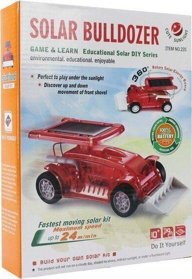 Zabawka Solarna - Buldożer - zestaw do samodzielnego złożenia