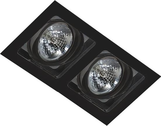 Azzardo Wpust podtynkowy kwadratowy czarny AZzardo SISTO 2 AZ2809