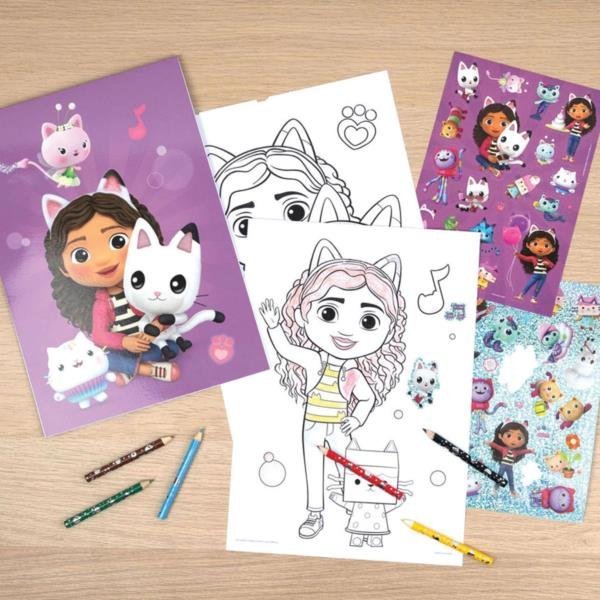 Undercover Zestaw do Kolorowania z Naklejkami, 33 el. Koci