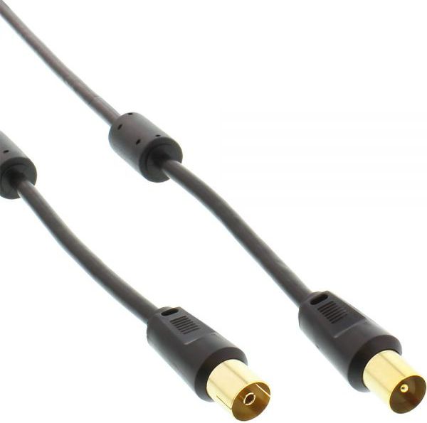 Kabel InLine Antenowy 10m czarny (69410P)