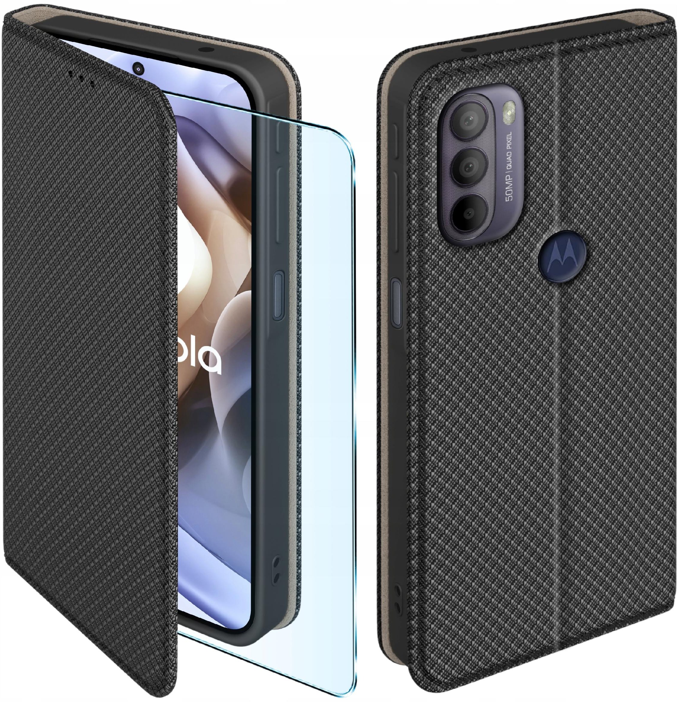 Etui z klapką do Motorola Moto G31 | G41 POWER Zamykane Futerał + Szkło