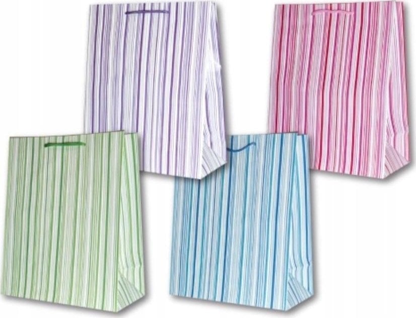 Panorama Torebka ozdobna laminowana PL-6 ¶rednia 76 paski