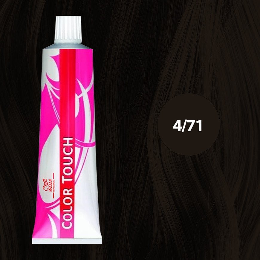Wella Professionals Wella Professionals, Color Touch, Ammonia-Free, Semi-Permanent Hair Dye, 4/71 Medium Chestnut Ash Brown, 60 ml For Women