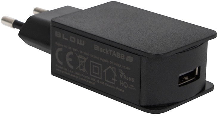 76-032# Ładowarka sieciowa gniazdo usb 2a czarna