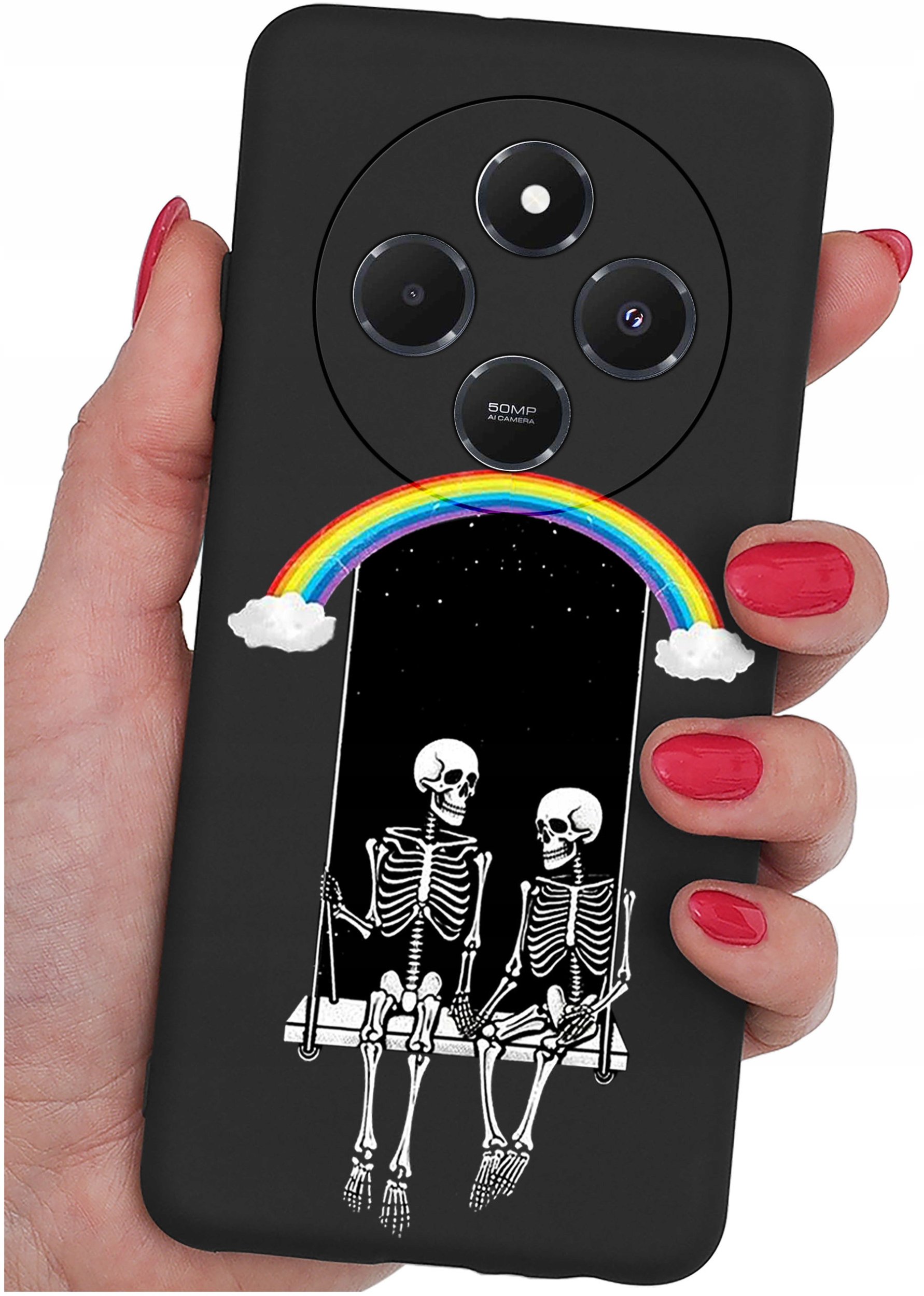 Etui do Xiaomi Redmi 14C WZORY |SILIKONOWE MATT CASE + SZKŁO 9H