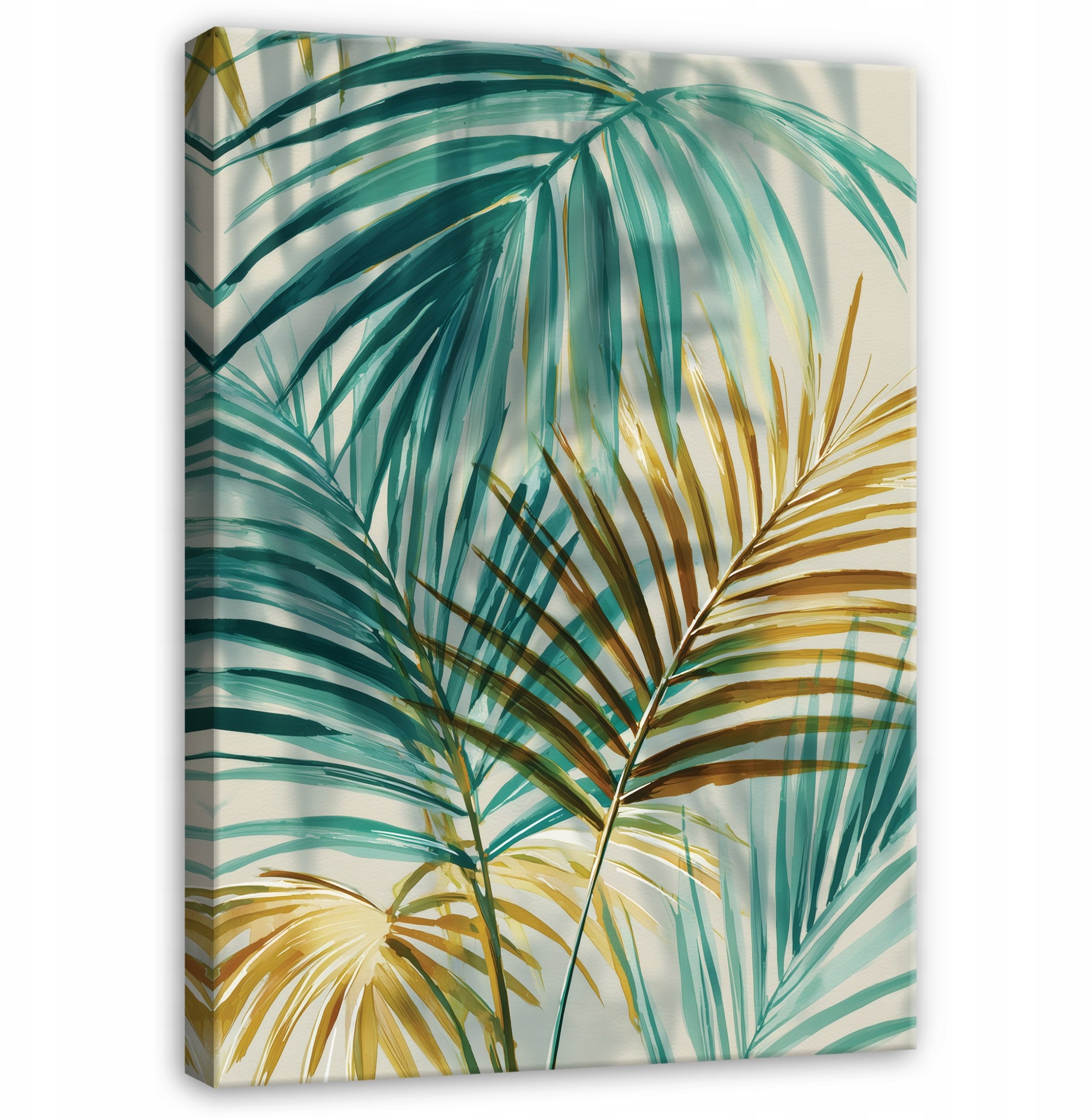 Obraz Na Płótnie Liście Abstrakcja Do Sypialni Salonu 40x60