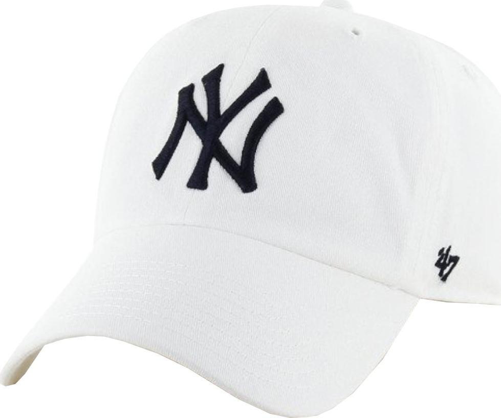 47 Brand Czapka New York Yankees MLB Clean Up Cap B-RGW17GWS-WHA biała