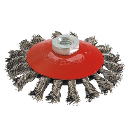 Graphite Szczotka druciana tarczowa odgięta 115 mm M14 INOX - 57H591